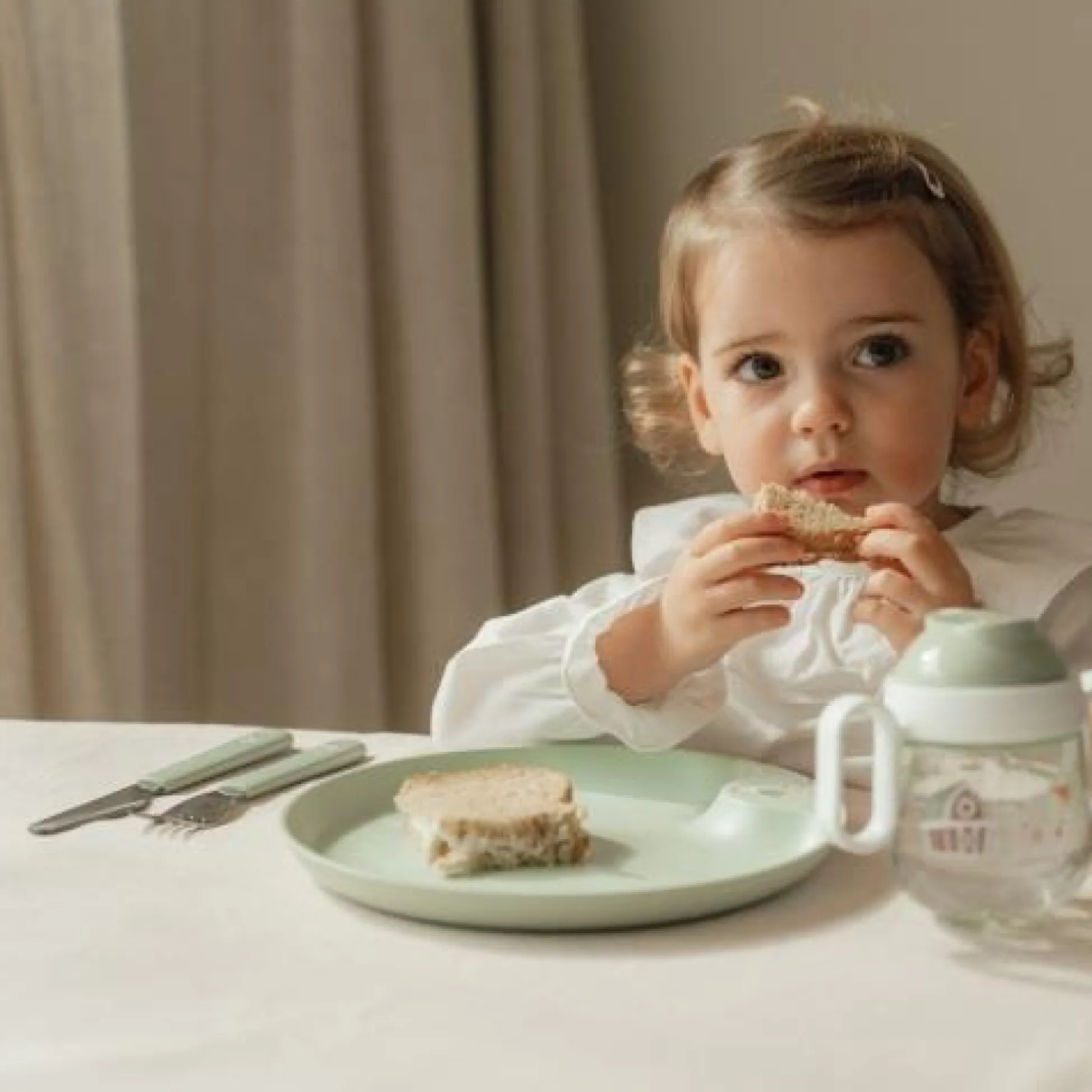 Children's cutlery set - Green - Little Farm