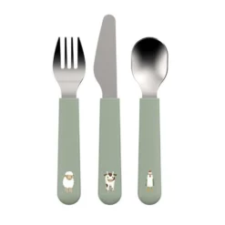 Children's cutlery set - Green - Little Farm