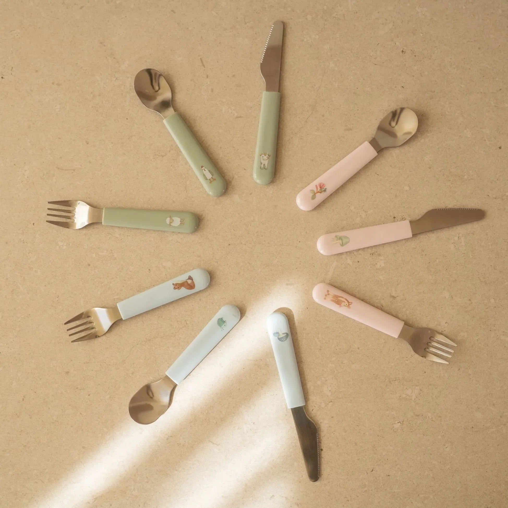 Children's cutlery set 3-Piece Fairy Garden