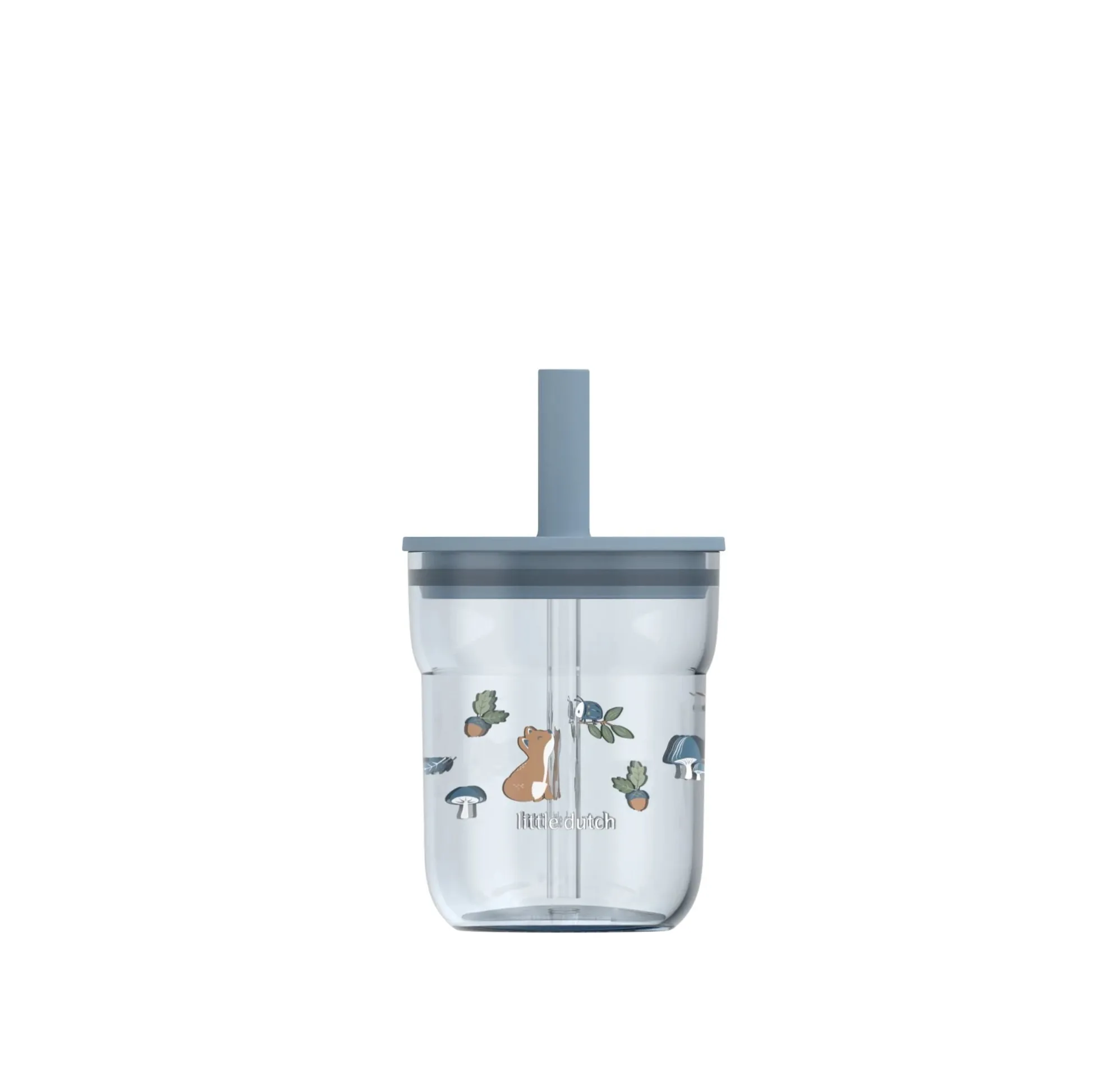 Children's glass 250 ml With Straw Forest Friends