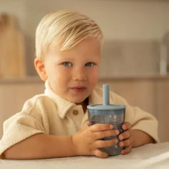 Children's glass 250 ml With Straw Forest Friends