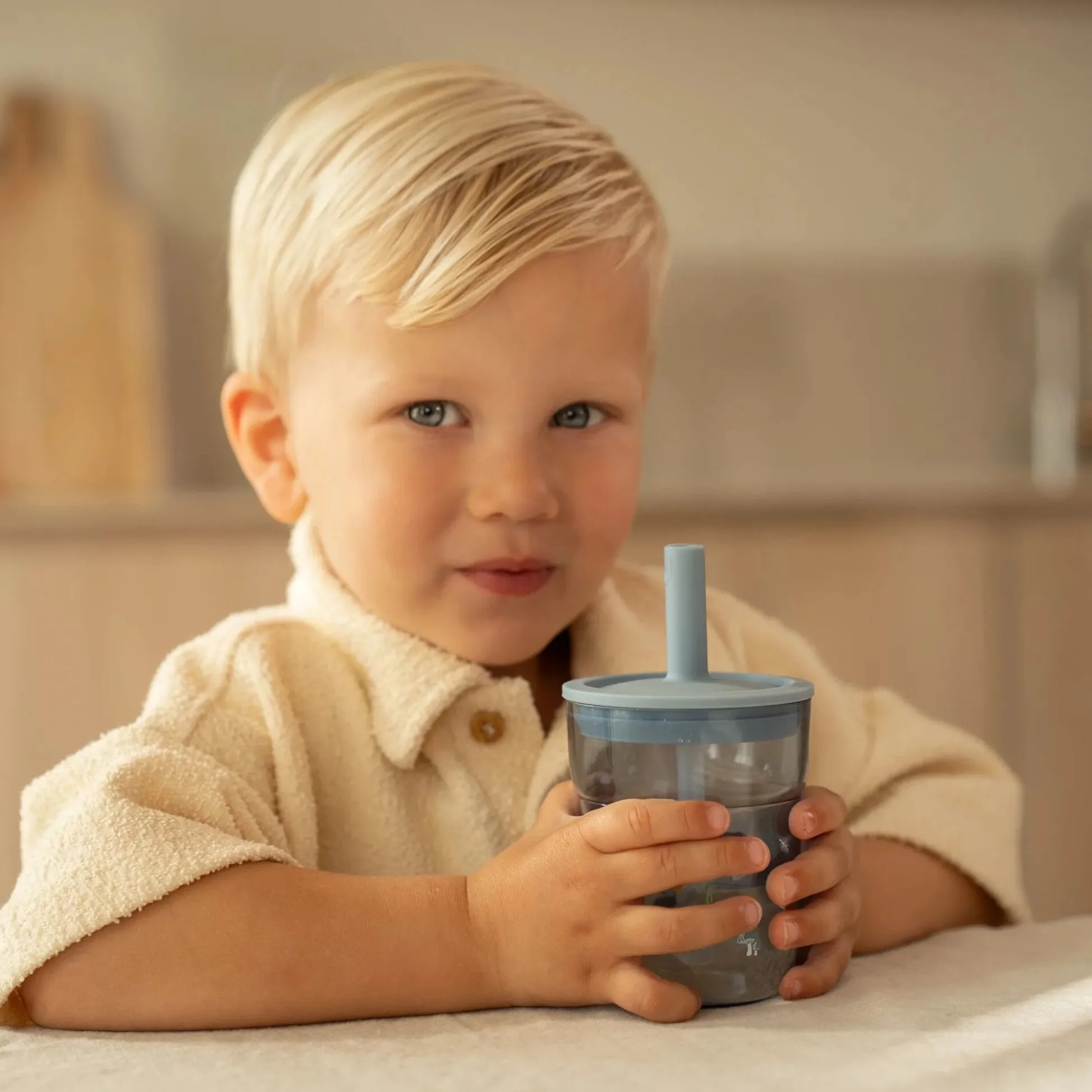 Children's glass 250 ml With Straw Forest Friends