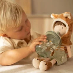 Children's glass 250 ml With Straw Little Farm