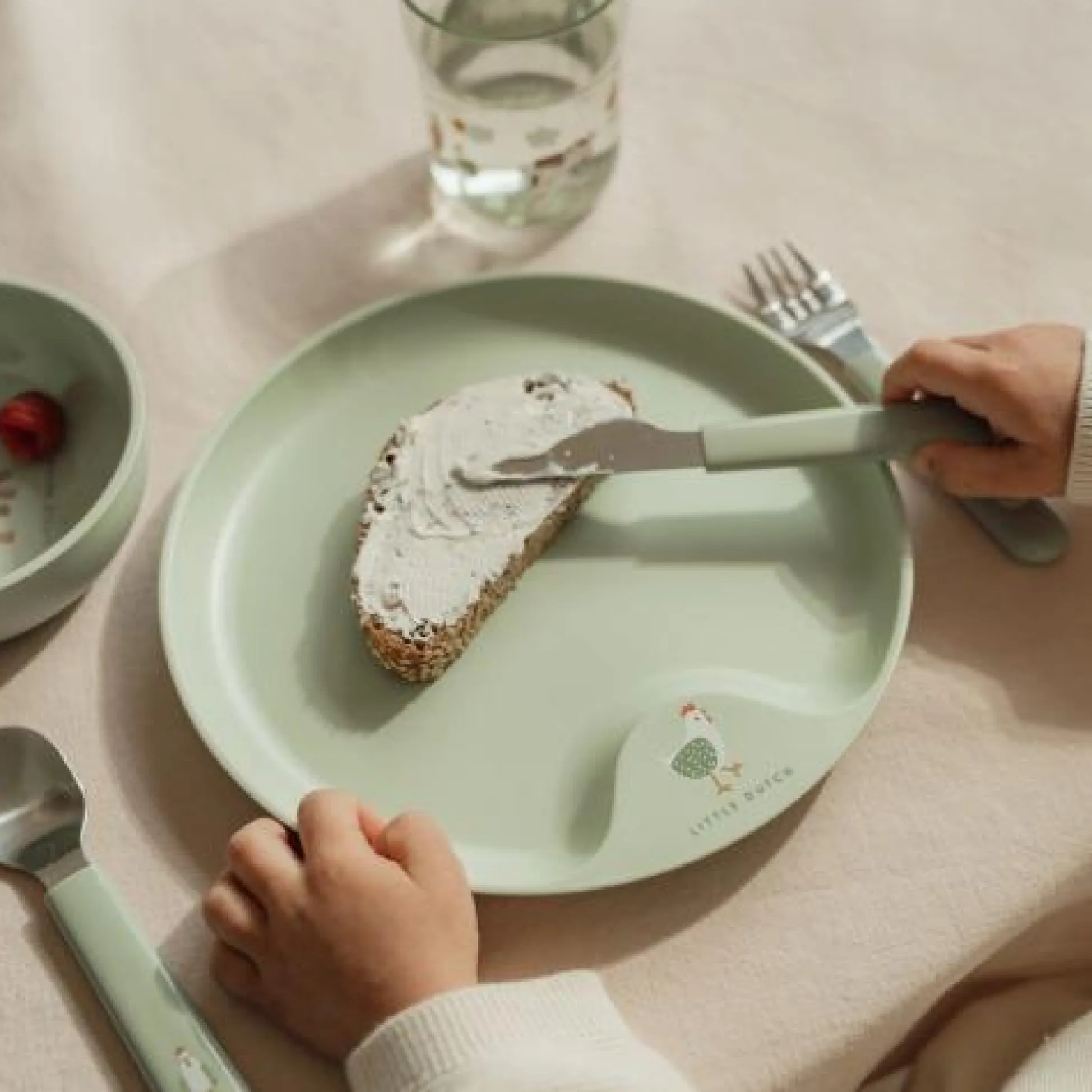 Children's plate - Green - Little Farm