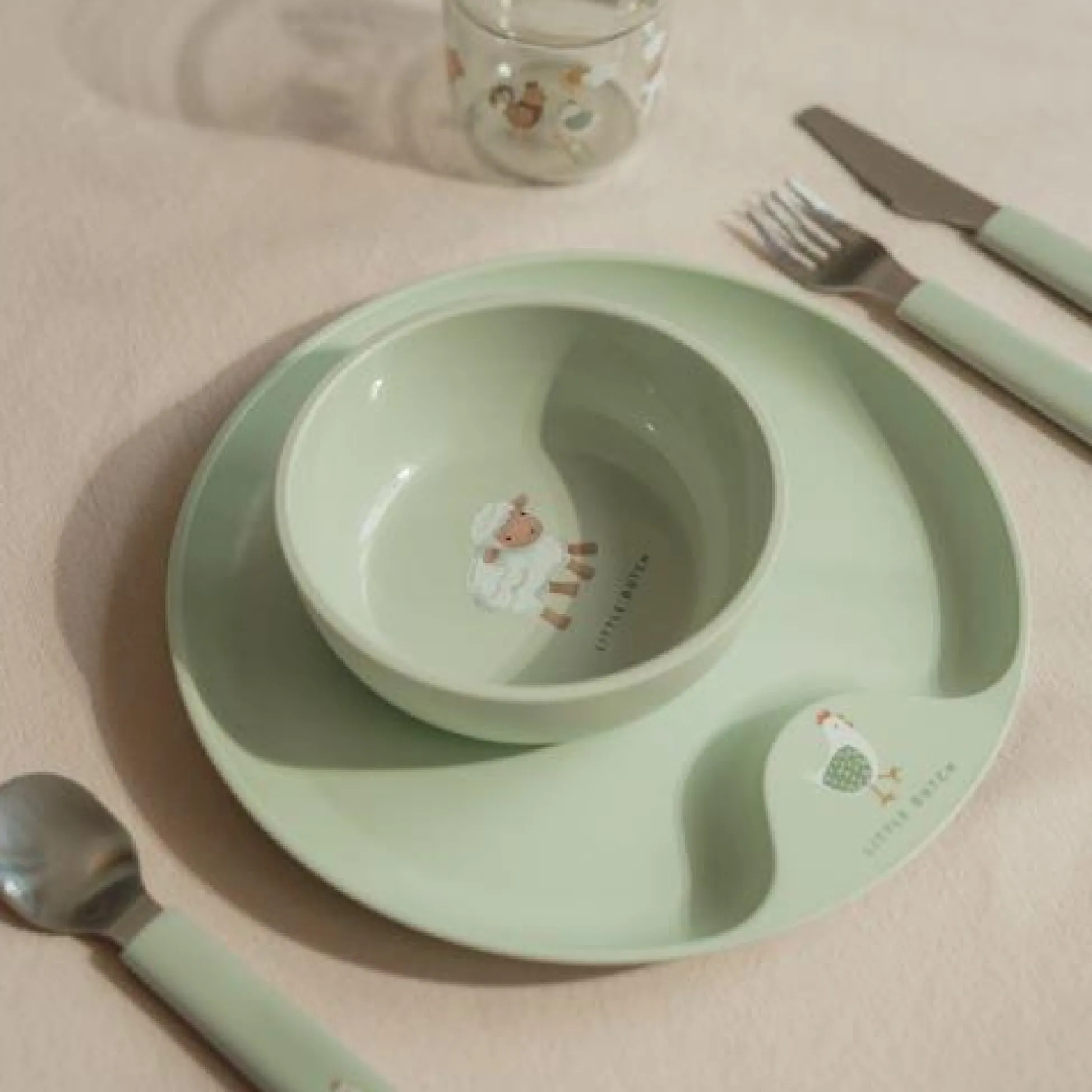 Children's plate - Green - Little Farm