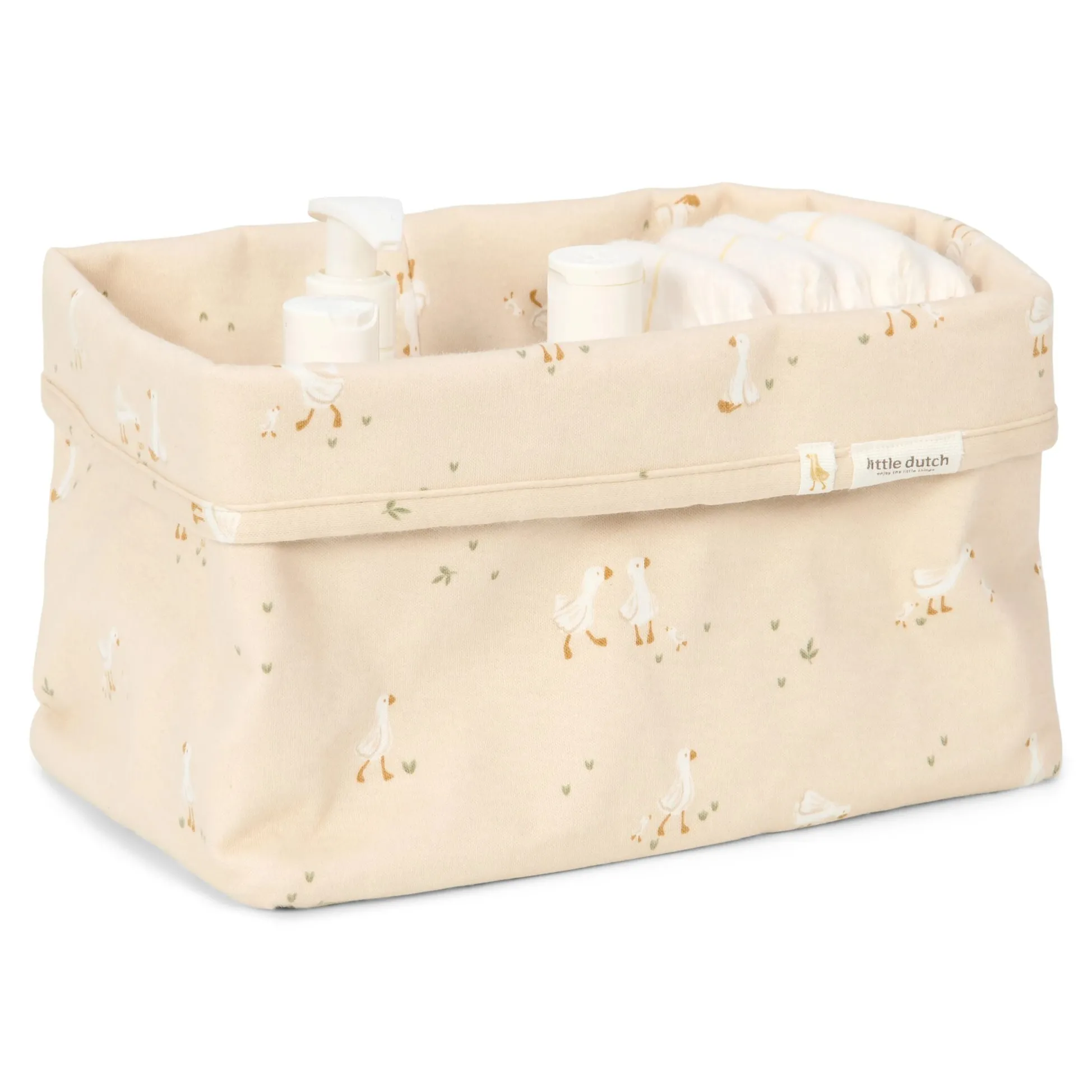 Commodity basket large - White - Newborn Naturals - Little Goose