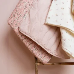 Cot blanket - Pink - Fairy Garden - Fairy Floral
