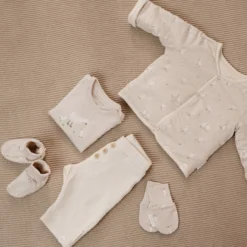 Crab mittens - Beige - Size one size - Newborn Naturals - Little Goose