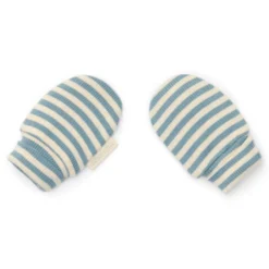 Crab mittens - Blue - Forest Friends - Stripe