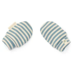 Crab mittens - Blue - Forest Friends - Stripe