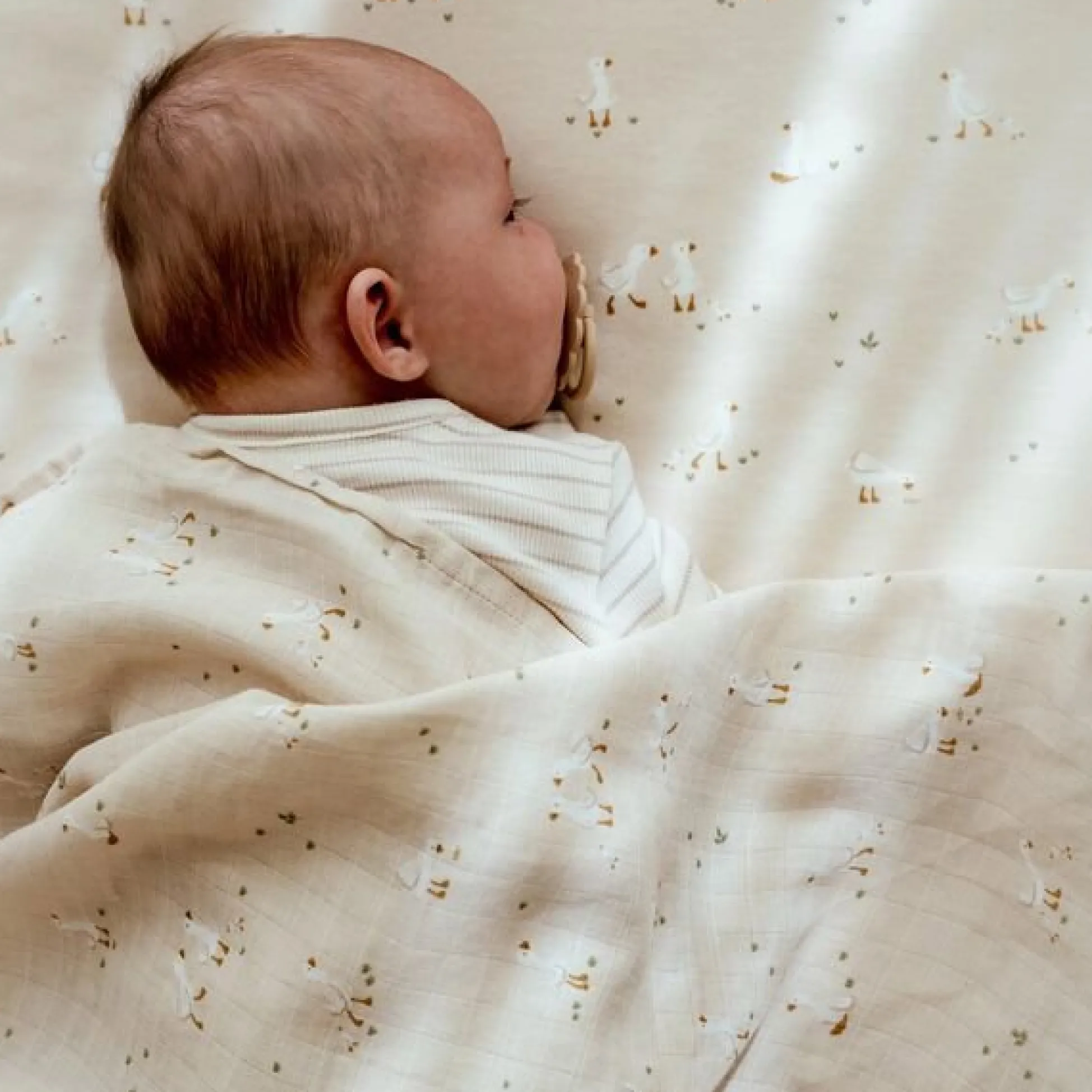 Cradle blanket - Beige - Newborn Naturals - Little Goose