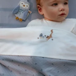 Cradle blanket - Blue - Essentials