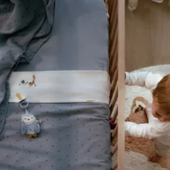 Cradle blanket - Blue - Essentials