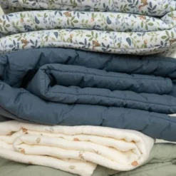 Cradle blanket - Blue - Forest Friends - Forest Adventure