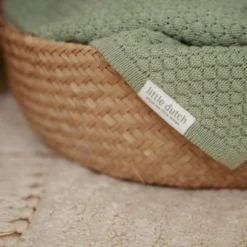 Cradle blanket - Green - Essentials
