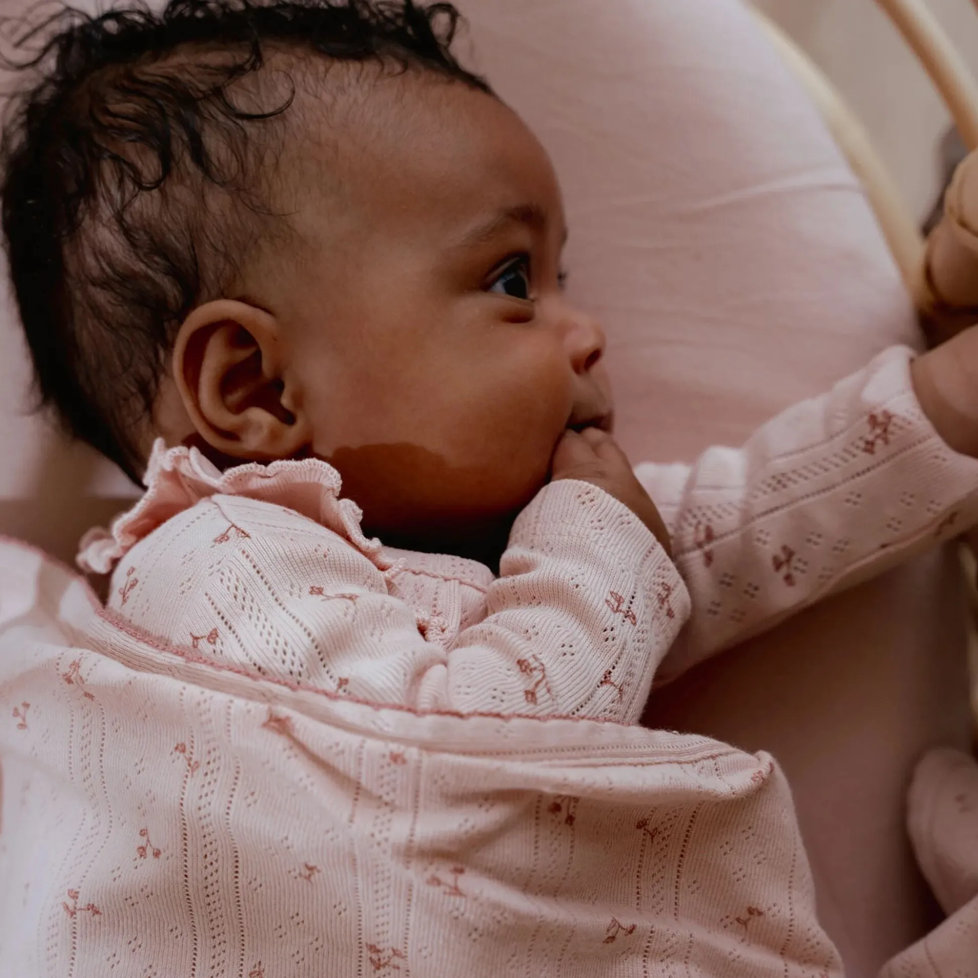 Cradle blanket - Pink - Essentials