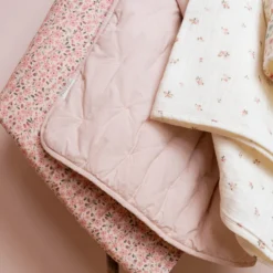 Cradle blanket - White - Fairy Garden - Fairy Blossom