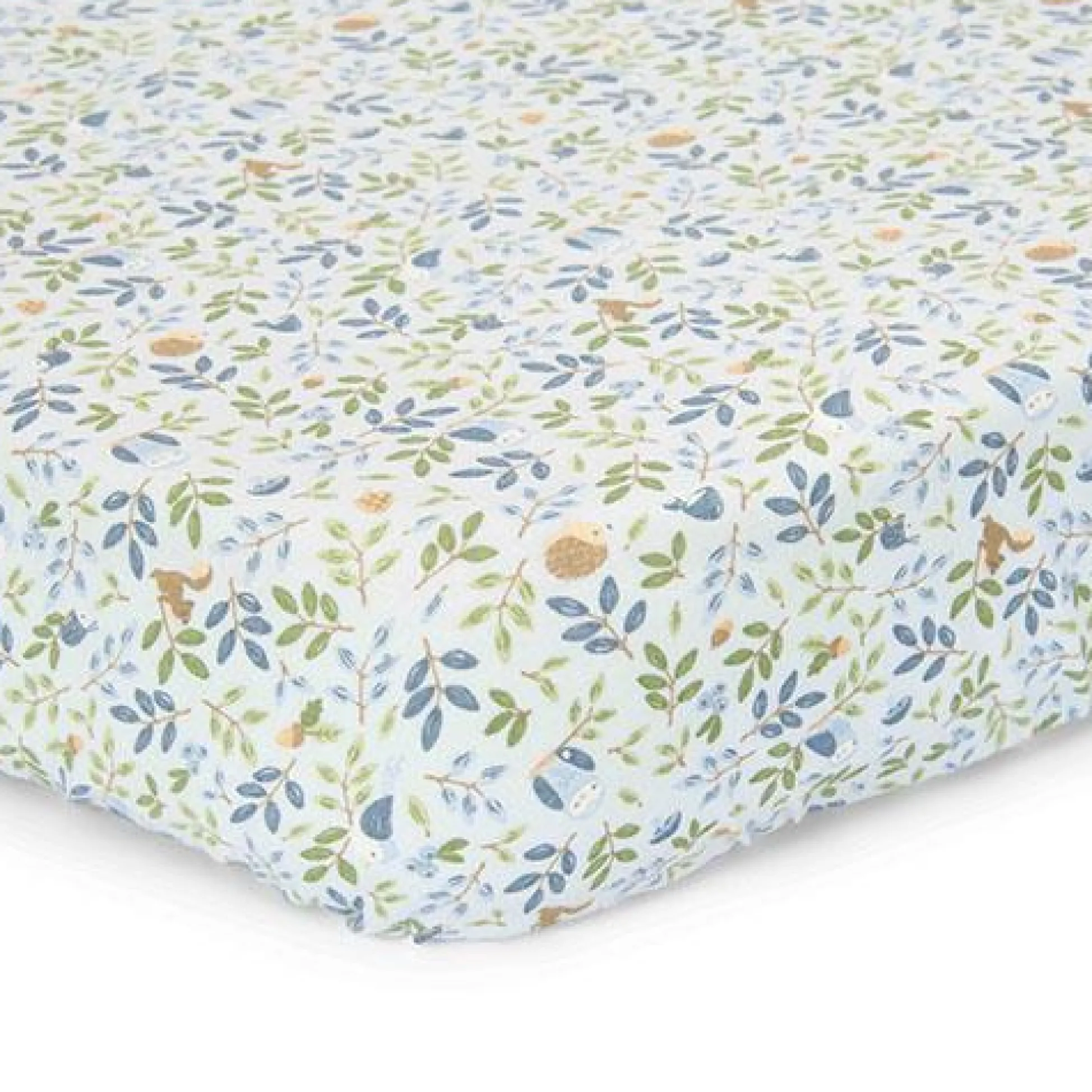 Cradle fitted sheet - Blue - Forest Friends - Forest Adventure