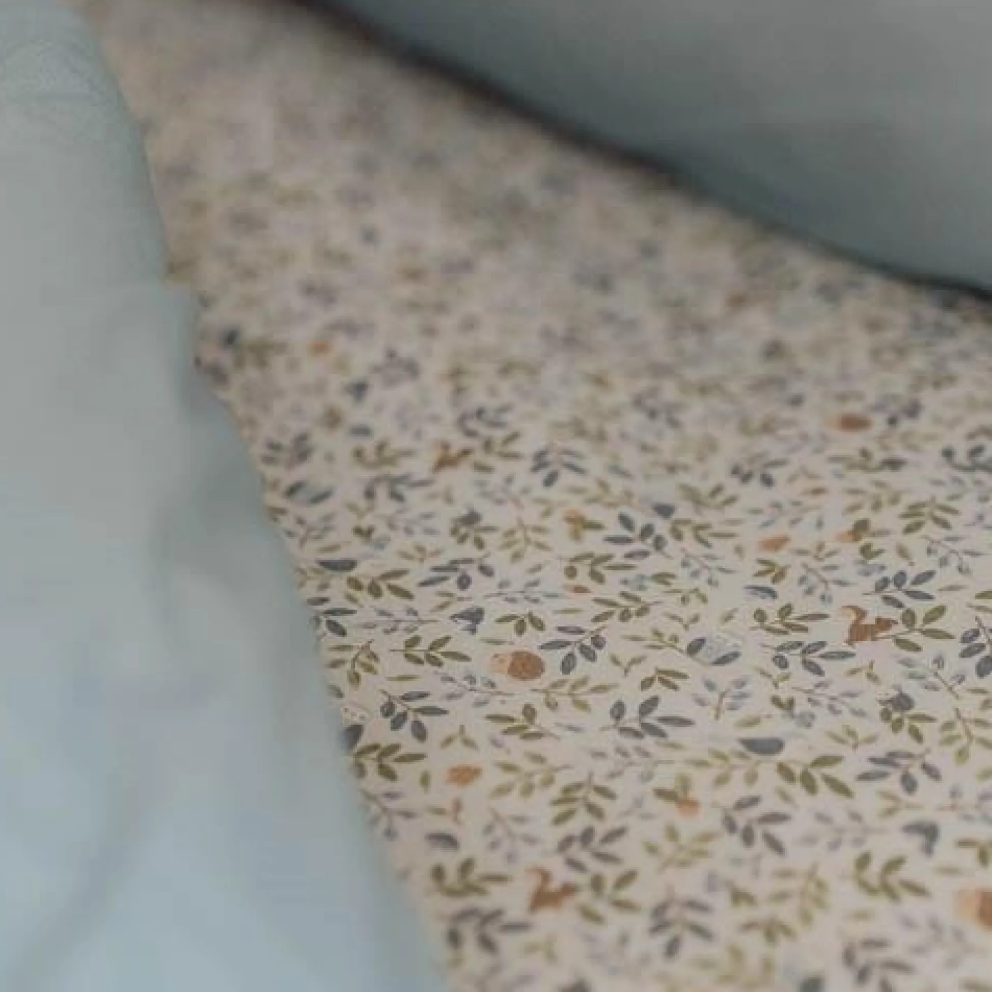 Cradle fitted sheet - Blue - Forest Friends - Forest Adventure