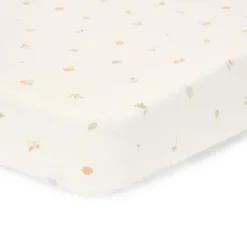 Cradle fitted sheet - White - Forest Friends - Forest Treasures