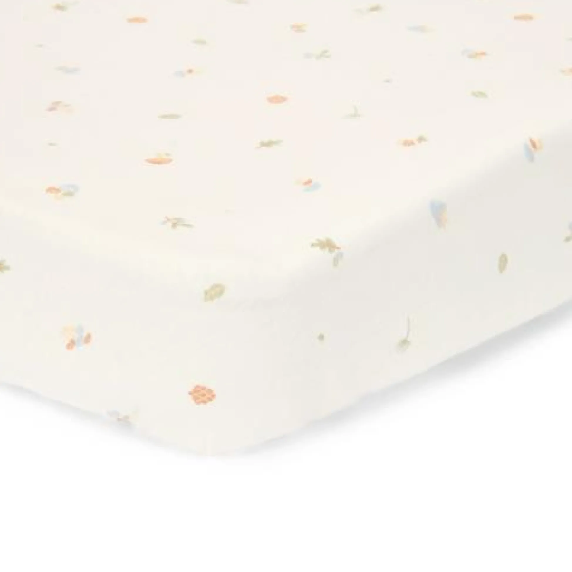 Cradle fitted sheet - White - Forest Friends - Forest Treasures