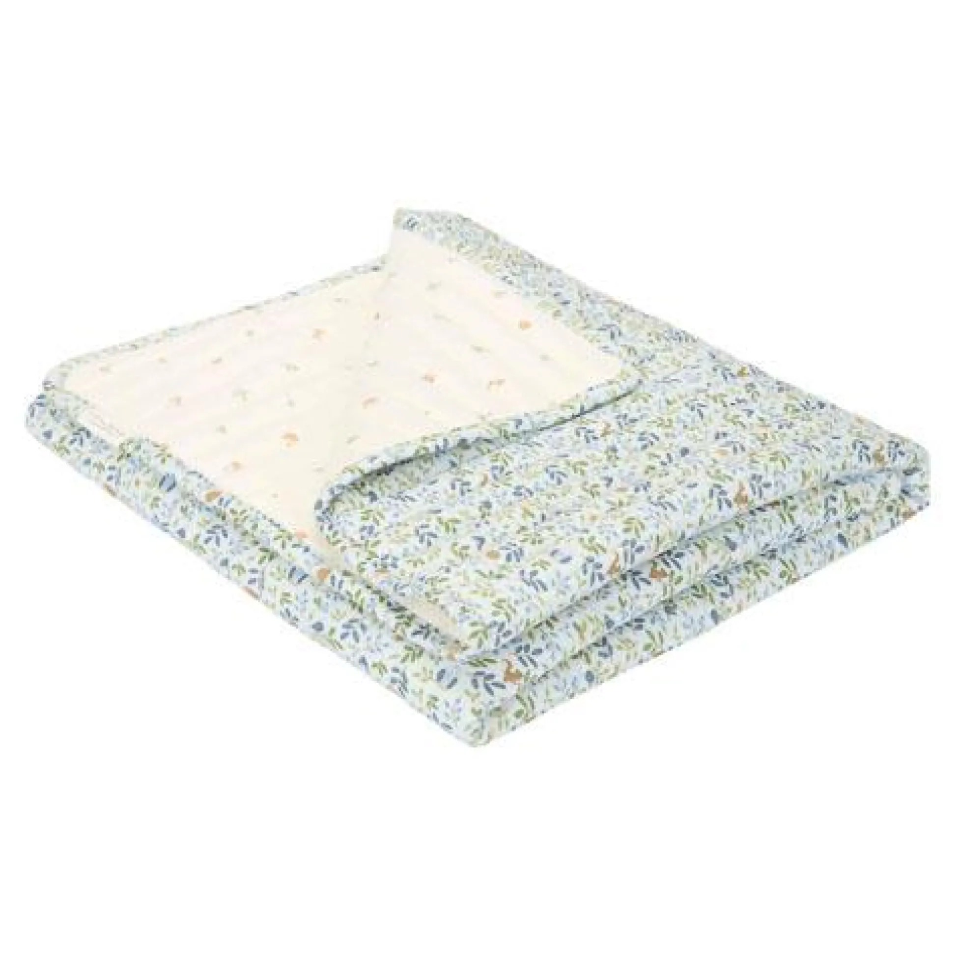 Crib blanket - Blue - Forest Friends - Forest Adventure