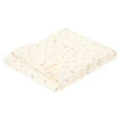 Crib blanket - White - Fairy Garden - Fairy Blossom
