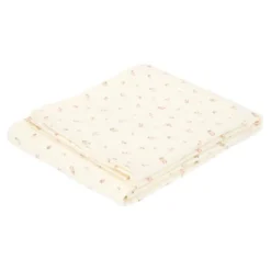 Crib blanket - White - Fairy Garden - Fairy Blossom