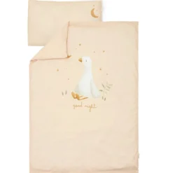 Crib duvet cover - Beige - Newborn Naturals - Little Goose