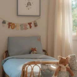 Crib Duvet Cover - Blue - Forest Friends