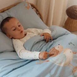 Crib Duvet Cover - Blue - Forest Friends