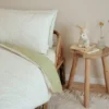 Crib duvet cover - Green - Essentials - Blueberry Leaves