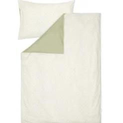 Crib duvet cover - Green - Essentials - Blueberry Leaves