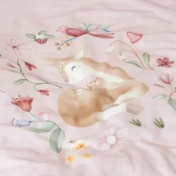 Crib Duvet Cover - Pink - Fairy Garden - Fairy Blossom