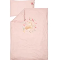Crib Duvet Cover - Pink - Fairy Garden - Fairy Blossom