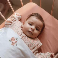 Crib fitted sheet - Pink - Essentials