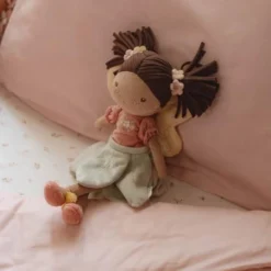 Crib fitted sheet - White - Fairy Garden - Fairy Blossom