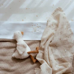 Crib fitted sheet - White - Newborn Naturals - Little Goose