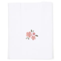 Crib Sheet - White - Fairy Garden - Fairy Flowers