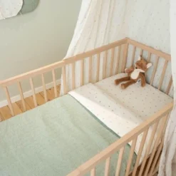 Crib Sheet - White - Forest Friends - Forest Treasures