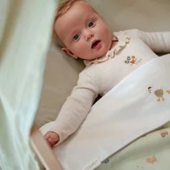Crib sheet - White - Little Farm - Little Goose
