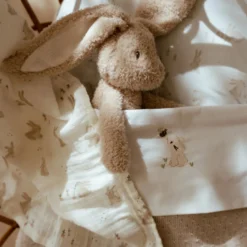 Crib sheet - White - Newborn Naturals - Baby Bunny