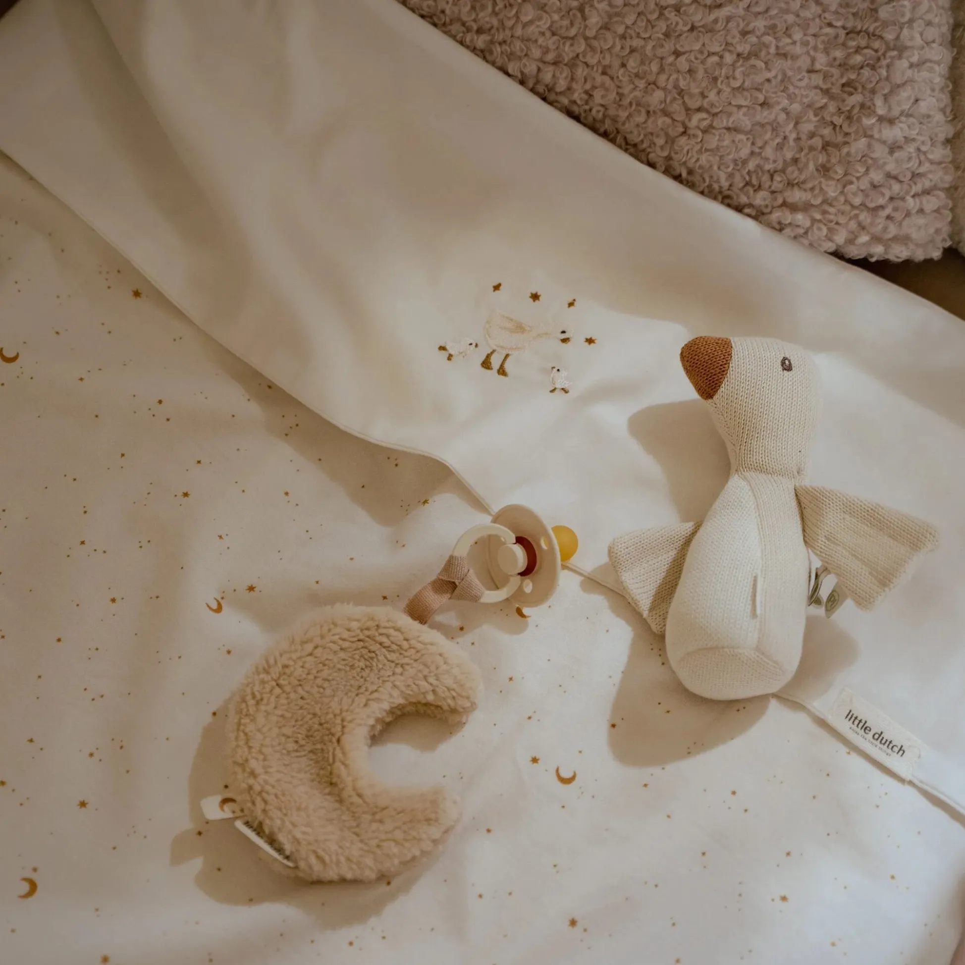 Crib sheet - White - Newborn Naturals - Little Goose