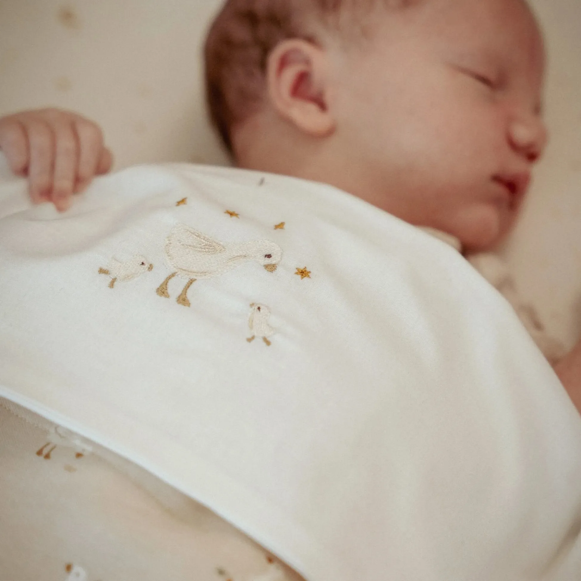 Crib sheet - White - Newborn Naturals - Little Goose