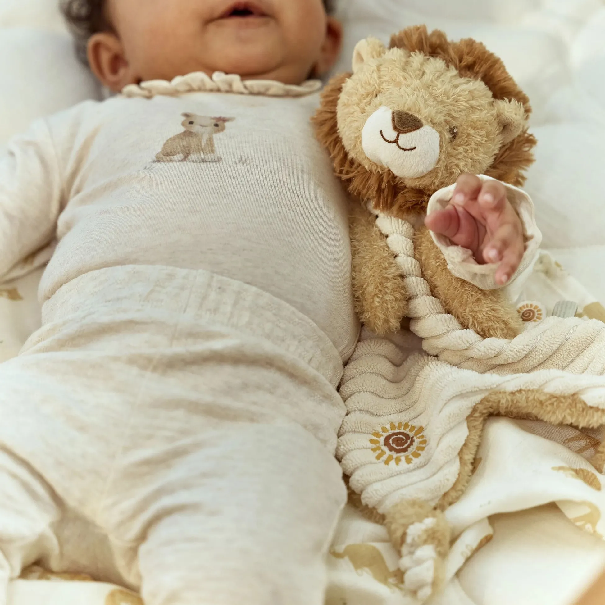 Cuddle cloth Lion - Yellow