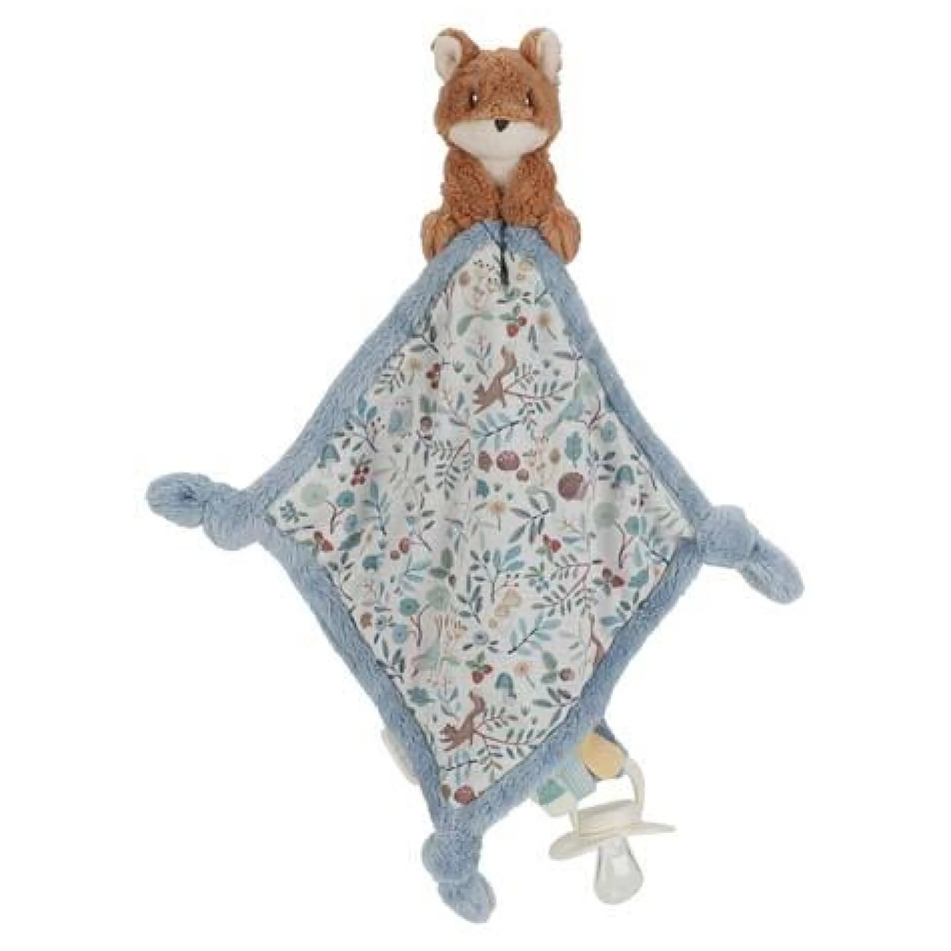 Cuddle cloth print Fox - Forest Friends - Blue - Forest Friends