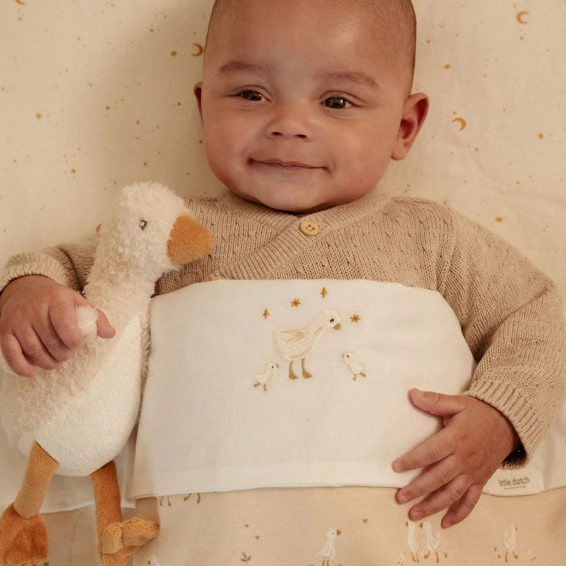 Cuddle Goose 17 cm - White - Little Goose