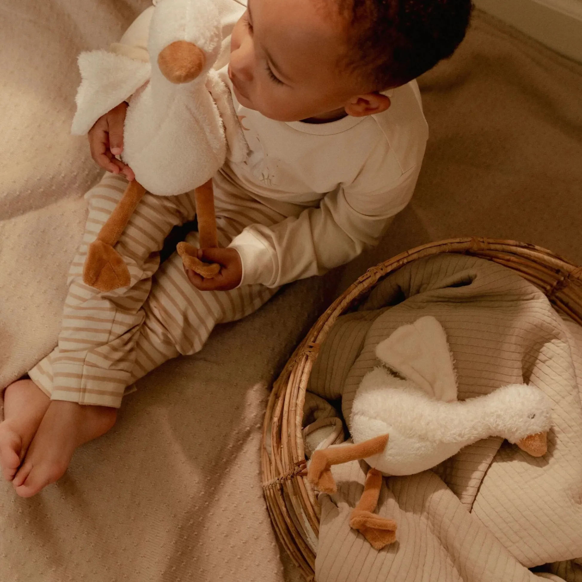 Cuddle Goose 17 cm - White - Little Goose