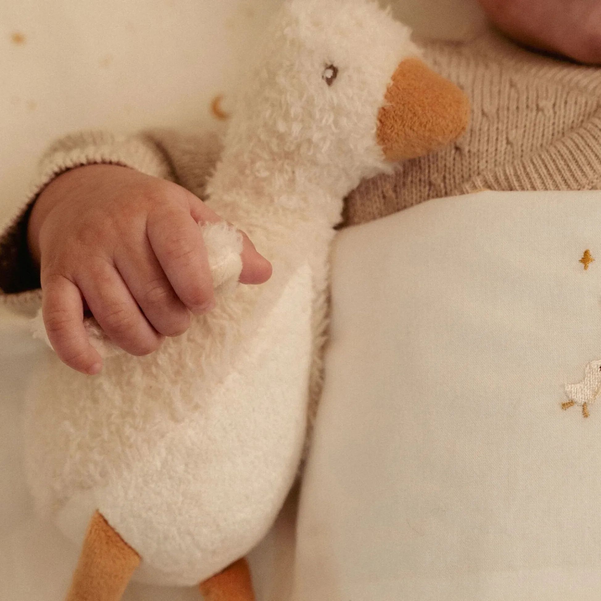 Cuddle Goose 17 cm - White - Little Goose