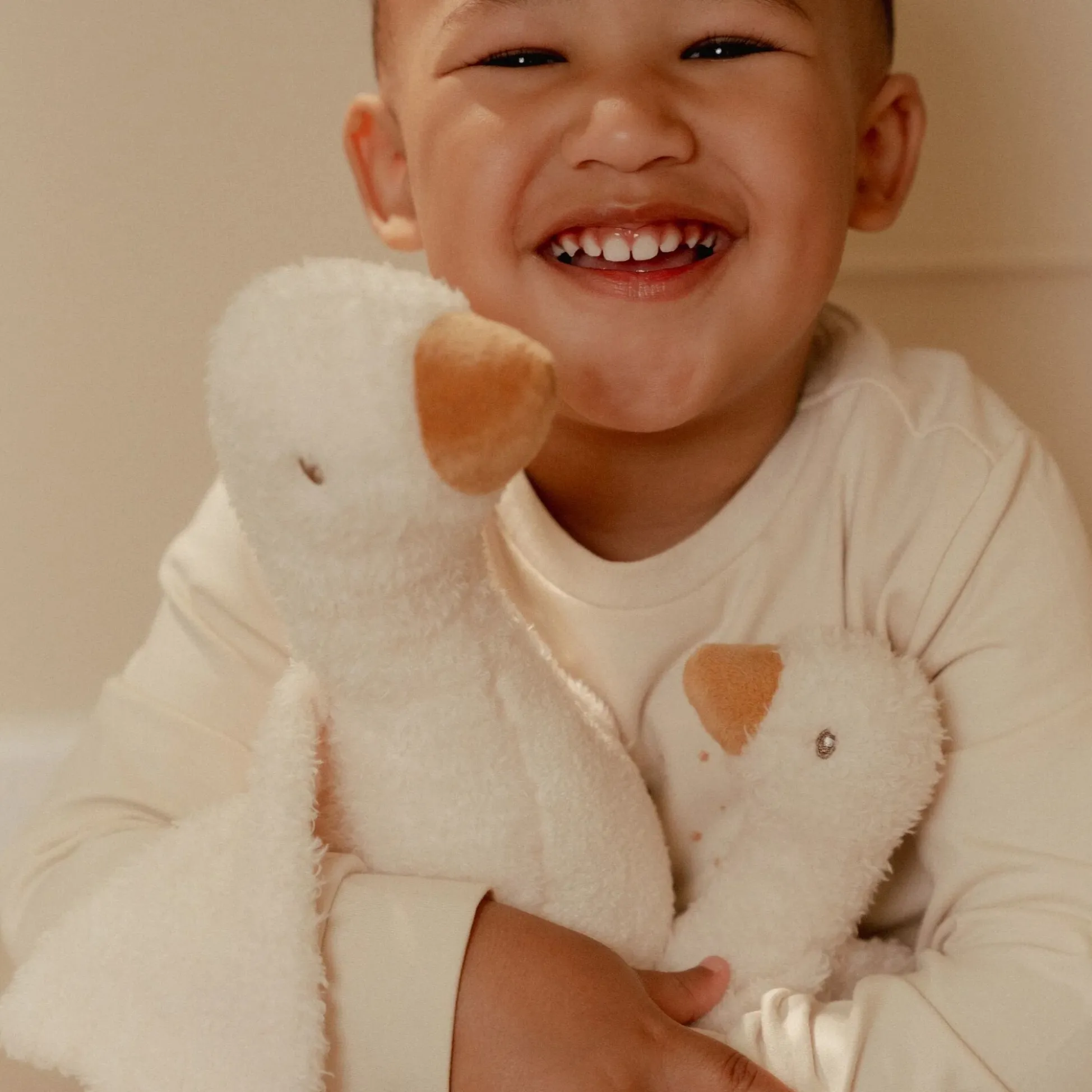 Cuddle Goose 25 cm - White - Little Goose
